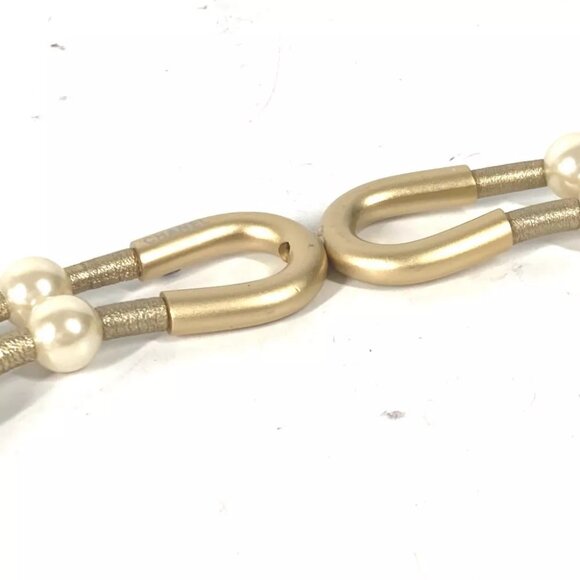 CHANEL 01C Faux pearl double belt Accessories belt Faux pearl Gold main image 11